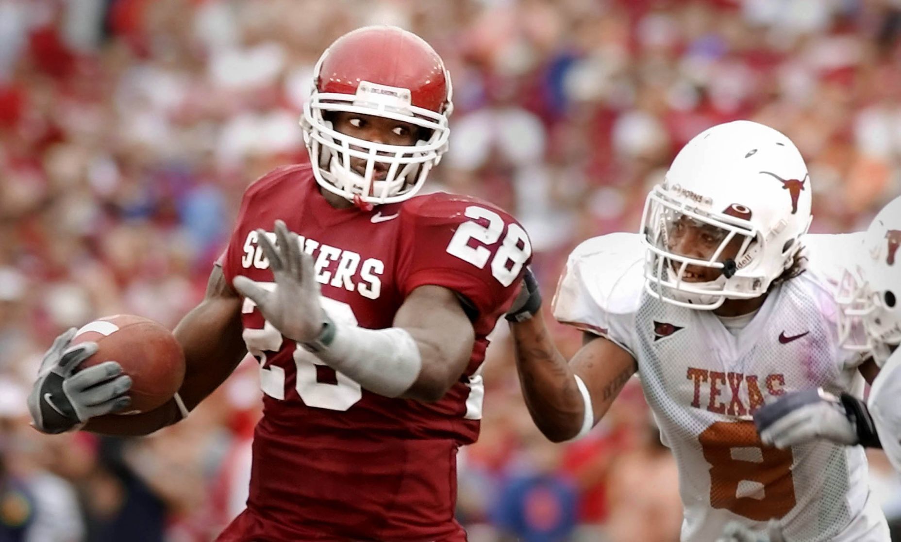 Oct. 9, 2004: No. 2 Oklahoma 12, No. 5 Texas 0